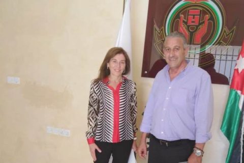 لقاء رئيس الجمعية الأردنية للوقاية من حوادث الطرق مع السيدة سمر الحاج حسن