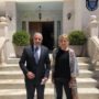 عقد لقاء بين رئيس الجمعية المهندس وفائي مسيس والسفيرة السويدية من اجل التشاركية ودعم الجمعية بتاريخ 18-5-2022