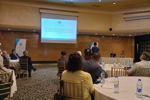 بتاريخ ١ اب شارك رئيس الجمعية المهندس وفائي مسيس في ورشة العمل التوافقية لمشروع ( مسح و مراجعة _ Mapping _ السياسات و الاستراتيجيات و التشريع و الأدلة الإرشادية و إجراءات العمل المعيارية المتعلقة بالامراض غير الساري ) و التي عقدت في عمان
