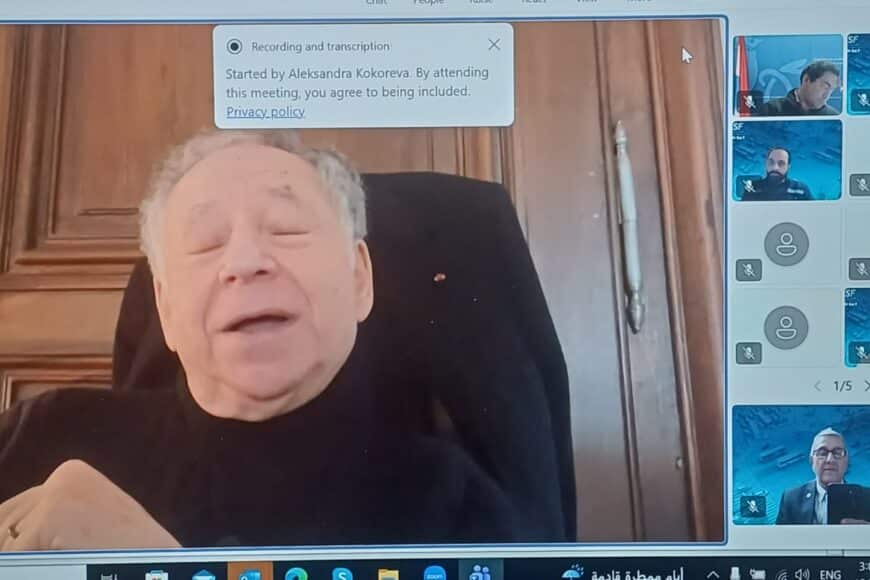 تم دعوة رئيس الجمعية من قبل صندوق الأمم المتحدة للسلامة المرورية للاجتماع من خلال الإتصال المرئي  حيث تم الحديث عن الدعم الذي قدمته الأمم المتحدة للأردن لمشروع حزام الأمان كما تم دعوة ممثل الأمين العام لمجلس الأمن للسلامة المرورية لزيارة الأردن و الاجتماع مع المجلس الأعلى للسلامة المرورية