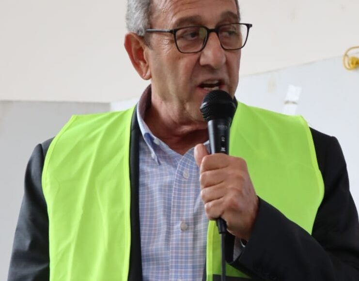 القاء محاضرة توعوية مرورية من قبل رئيس الجمعية المهندس وفائي مسيس في مدرسة فراس العجلوني الشاملة للبنين في عمان